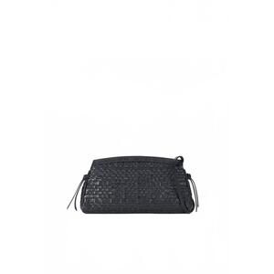 NEW STAUD women's maude convertible clutch in black woven leather